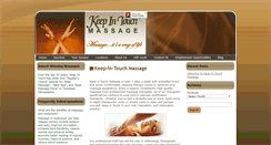 Desktop Screenshot of keepintouchmassage.net
