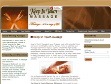 Tablet Screenshot of keepintouchmassage.net